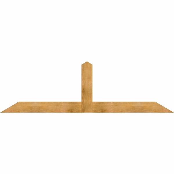 Ekena Millwork Portland Rough Sawn Timber Gable Bracket, Western Red Cedar, 96"W x 28"H x 2"D x 6"F, 7/12 Pitch GBW096X28X0206POR00RWR - main